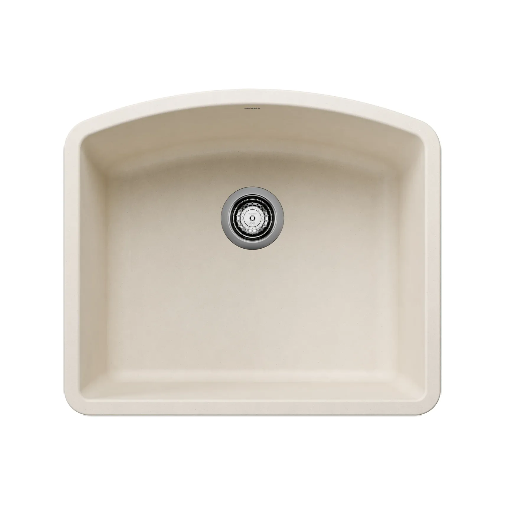 Blanco Diamond 24" Undermount Silgranit Kitchen Sink, Soft White, No Faucet Hole, 443061