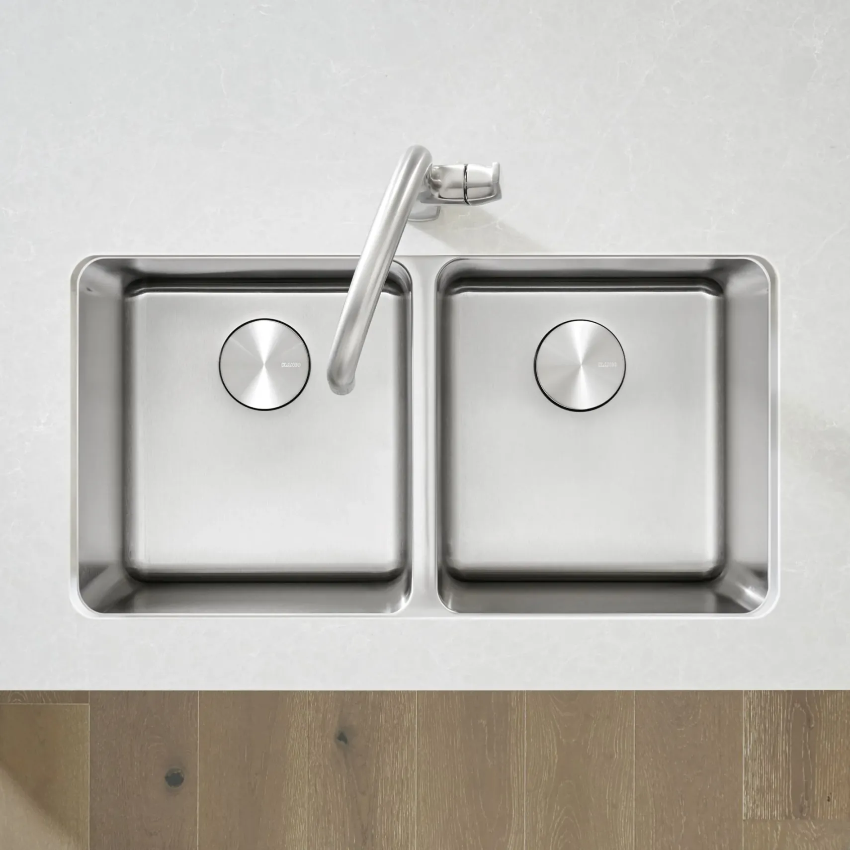 Blanco Formera 33" Undermount Stainless Steel Kitchen Sink, 50/50 Double Bowl, 18 Gauge, Satin Polish, 442768