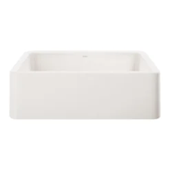 Blanco Ikon 33" Granite Composite Farmhouse Sink, Silgranit, White, 401899