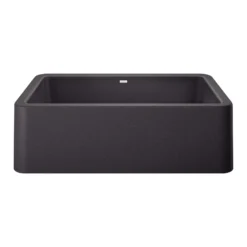 Blanco Ikon 33" Granite Composite Farmhouse Sink, Silgranit, Anthracite, 401895