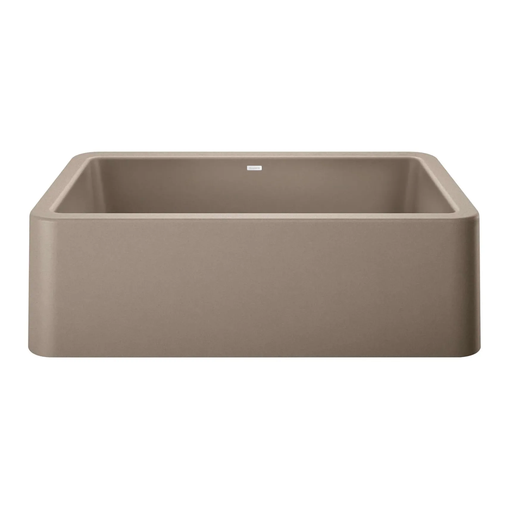 Blanco Ikon 33" Granite Composite Farmhouse Sink, Silgranit, Truffle, 401988