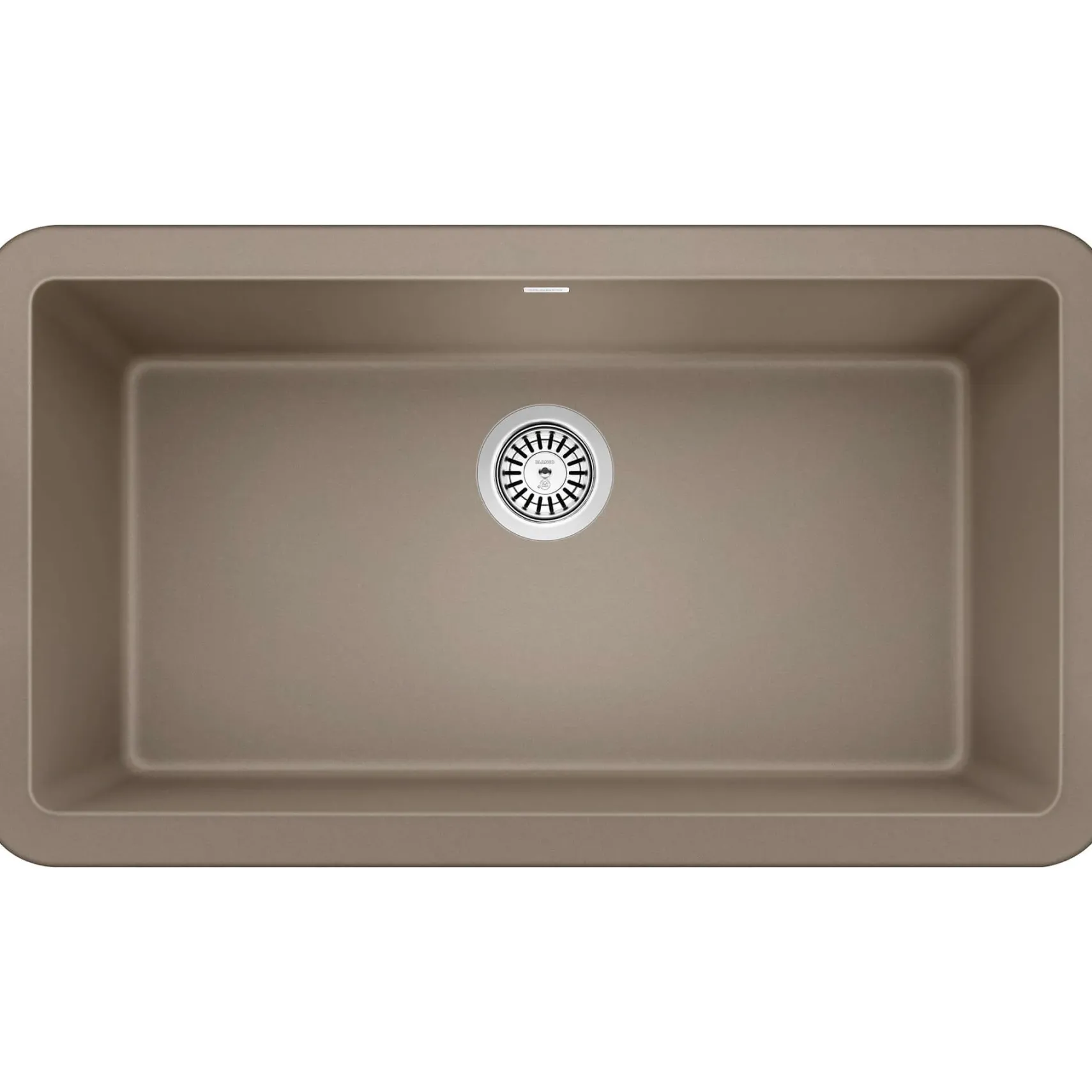 Blanco Ikon 33" Granite Composite Farmhouse Sink, Silgranit, Truffle, 401988