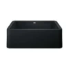 Blanco Ikon 30" Granite Composite Farmhouse Sink, Silgranit, Coal Black, 402576