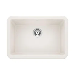 Blanco Ikon 27" Granite Composite Farmhouse Sink, Silgranit, White, 402313