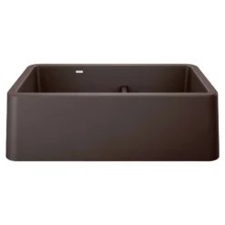 Blanco Ikon 33" Granite Composite Farmhouse Sink, Silgranit, 60/40 Double Bowl, Cafe, 402323