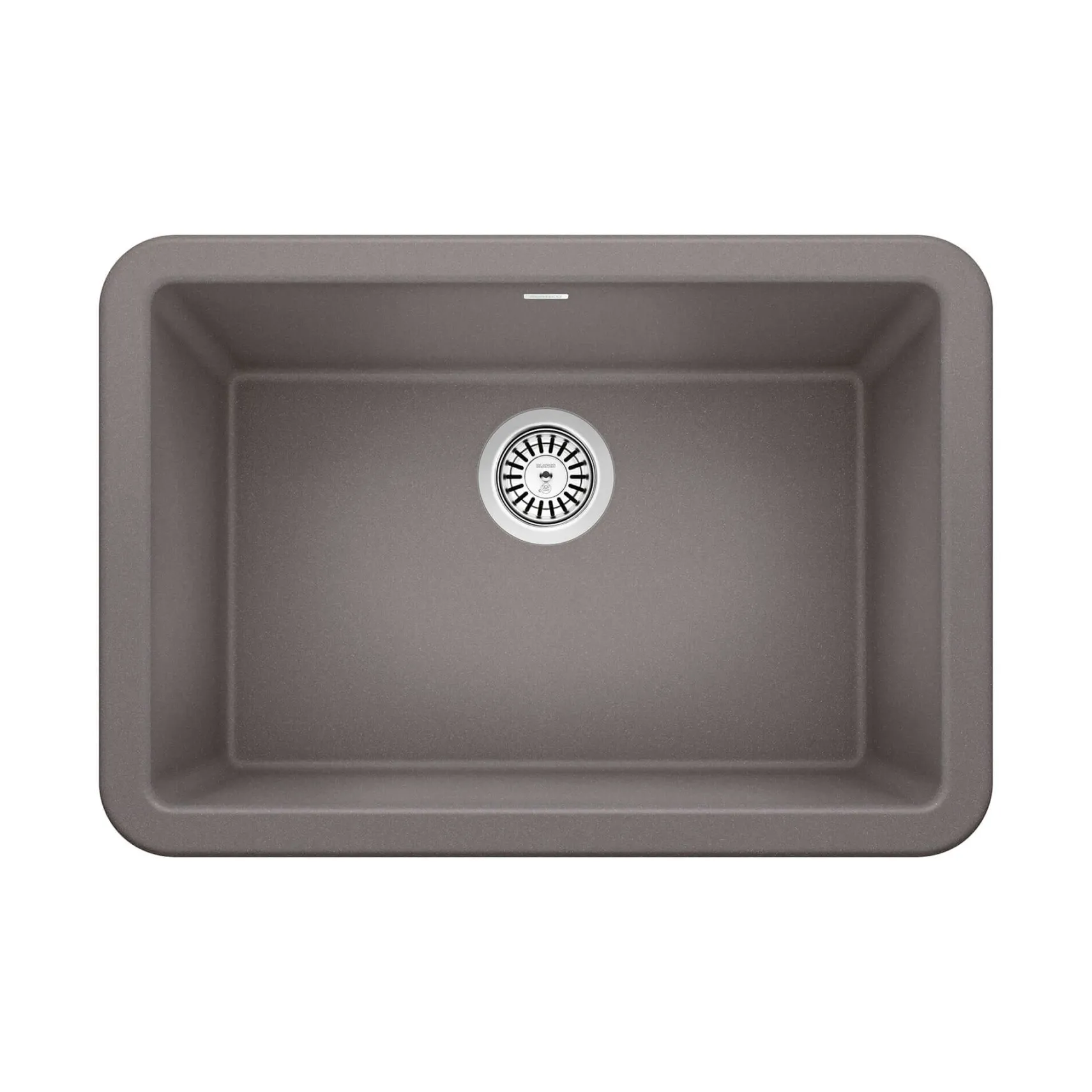 Blanco Ikon 27" Granite Composite Farmhouse Sink, Silgranit, Metallic Gray, 402314