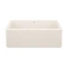 Blanco Ikon 30" Silgranit Farmhouse Sink, Soft White, No Faucet Hole, 443076