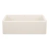 Blanco Ikon 33" Silgranit Farmhouse Sink, Soft White, No Faucet Hole, 443077
