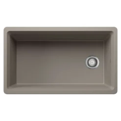Blanco Inteos 33" Undermount Silgranit Workstation Kitchen Sink, Truffle, No Faucet Hole, 443315
