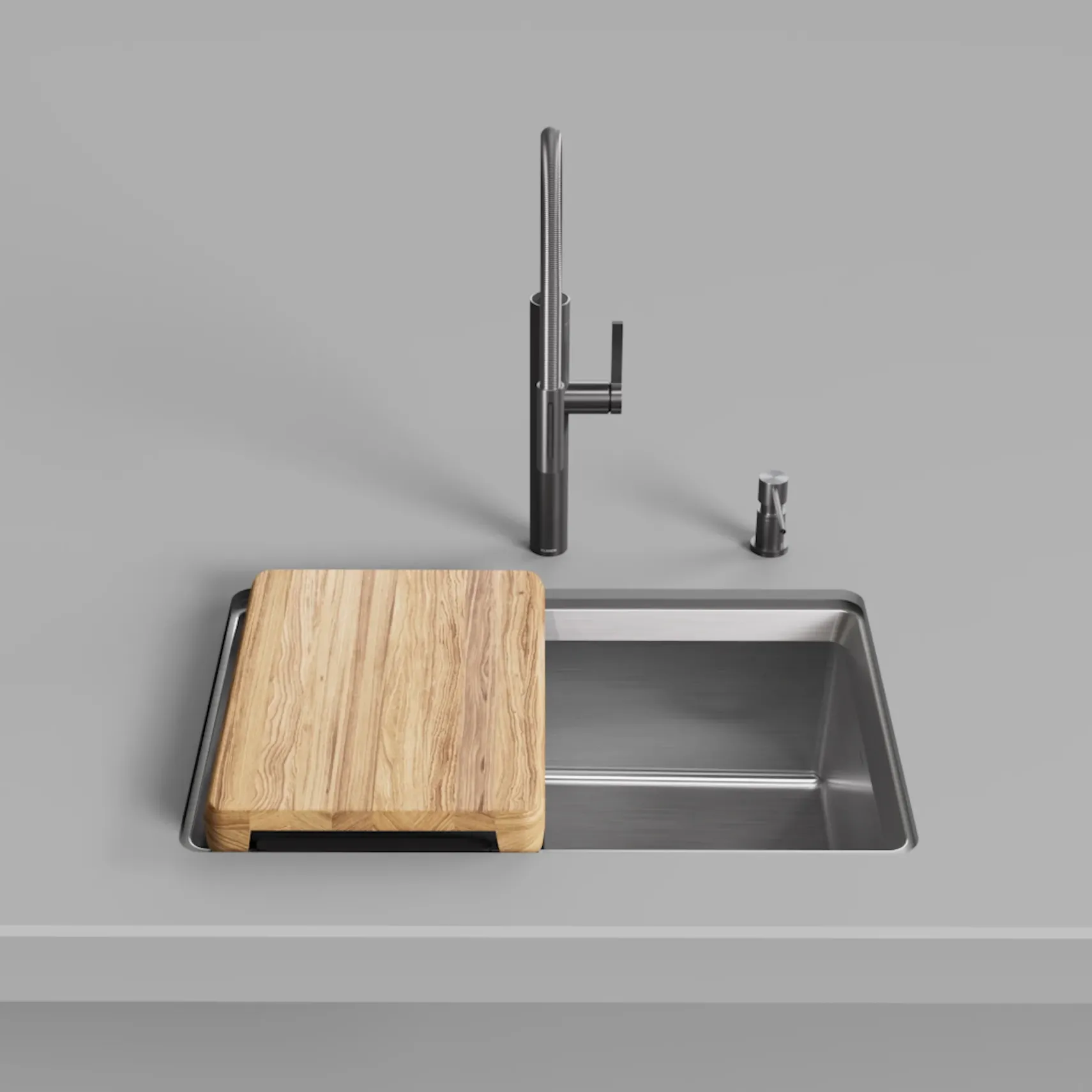 Blanco Inteos 30" Undermount Stainless Steel Workstation Kitchen Sink, Satin Polish, 18 Gauge, No Faucet Hole, 443299