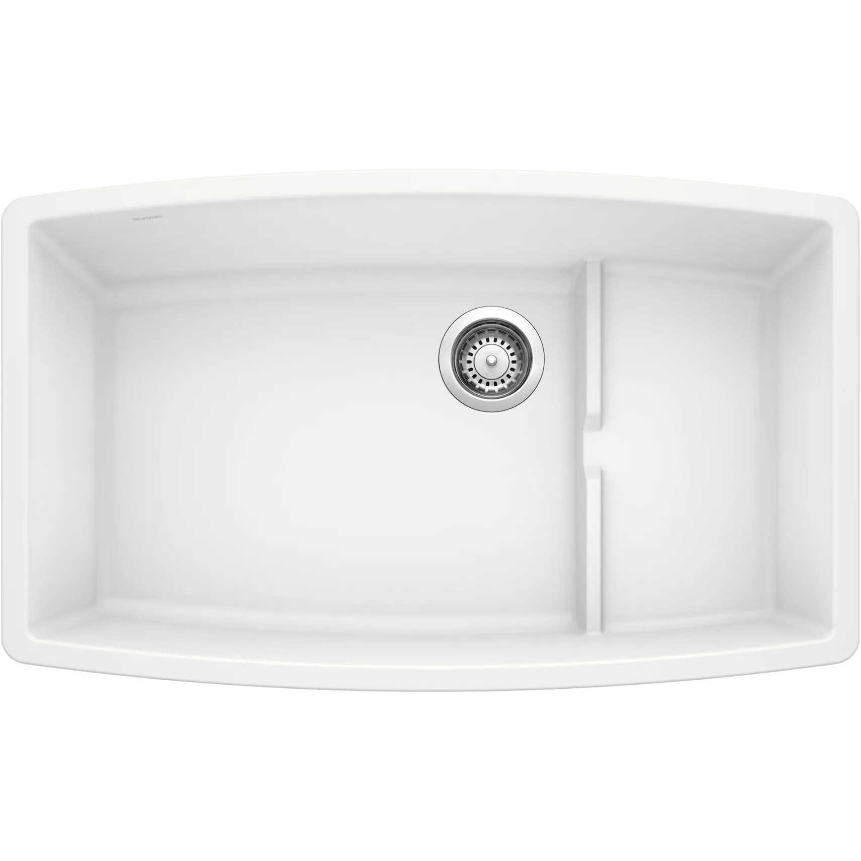 Blanco Performa 32" Undermount Granite Composite Kitchen Sink with Accessories, Silgranit, White, 440066