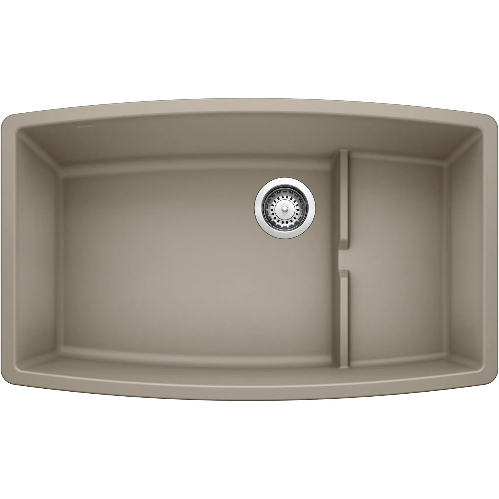 Blanco Performa 32" Undermount Granite Composite Kitchen Sink with Accessories, Silgranit, Truffle, 441291