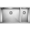 Blanco Precision 33" Undermount Stainless Steel Kitchen Sink, 70/30 Double Bowl, 18 Gauge, Satin Polish, 516213