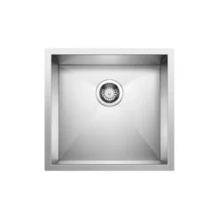 Blanco Precision 19" Undermount Stainless Steel Kitchen Sink, 18 Gauge, Satin Polish, 516209