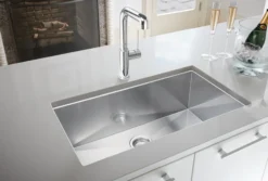 Blanco Precision 32" Undermount Stainless Steel Kitchen Sink, 18 Gauge, Satin Polish, 515820