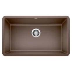 Blanco Precis 30" Undermount Granite Composite Kitchen Sink, Silgranit, Cafe, 442537