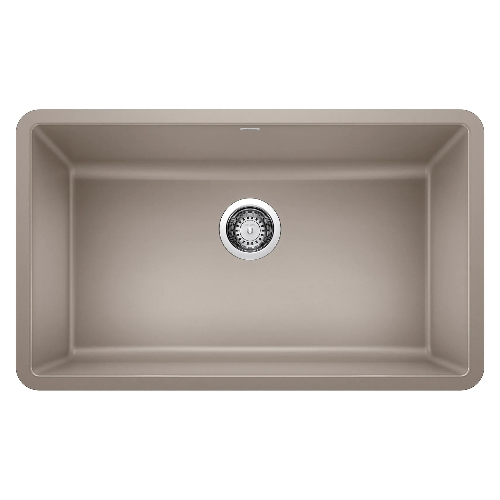 Blanco Precis 30" Undermount Granite Composite Kitchen Sink, Silgranit, Truffle, 442531