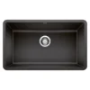 Blanco Precis 30" Undermount Granite Composite Kitchen Sink, Silgranit, Anthracite, 442534