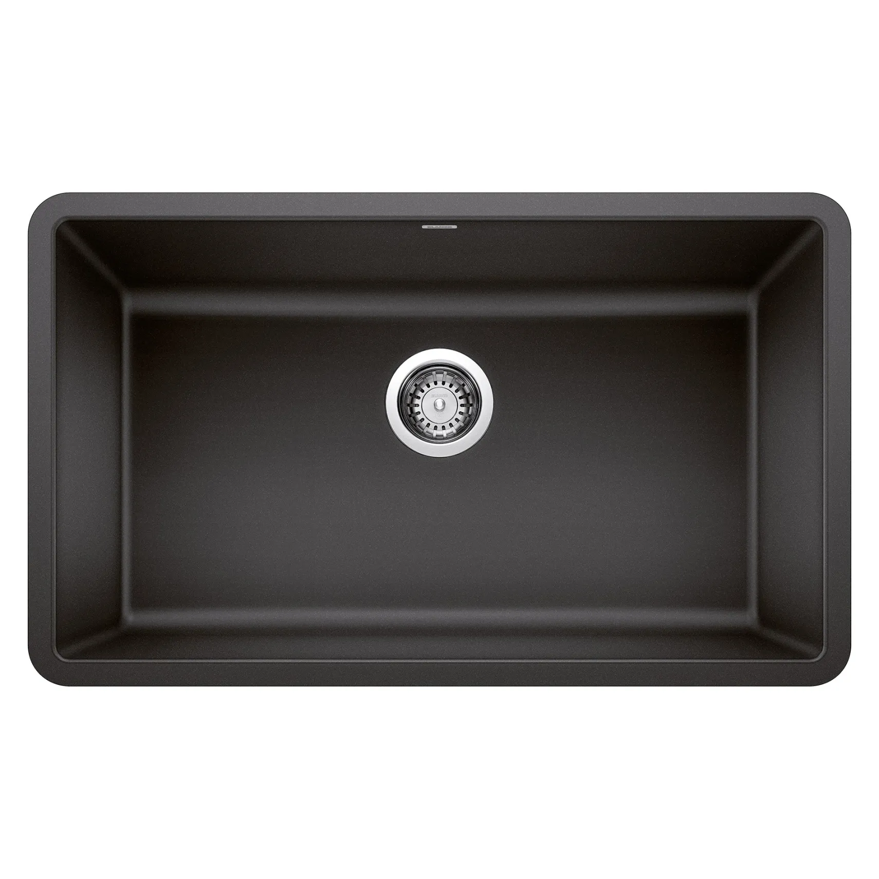 Blanco Precis 30" Undermount Granite Composite Kitchen Sink, Silgranit, Anthracite, 442534