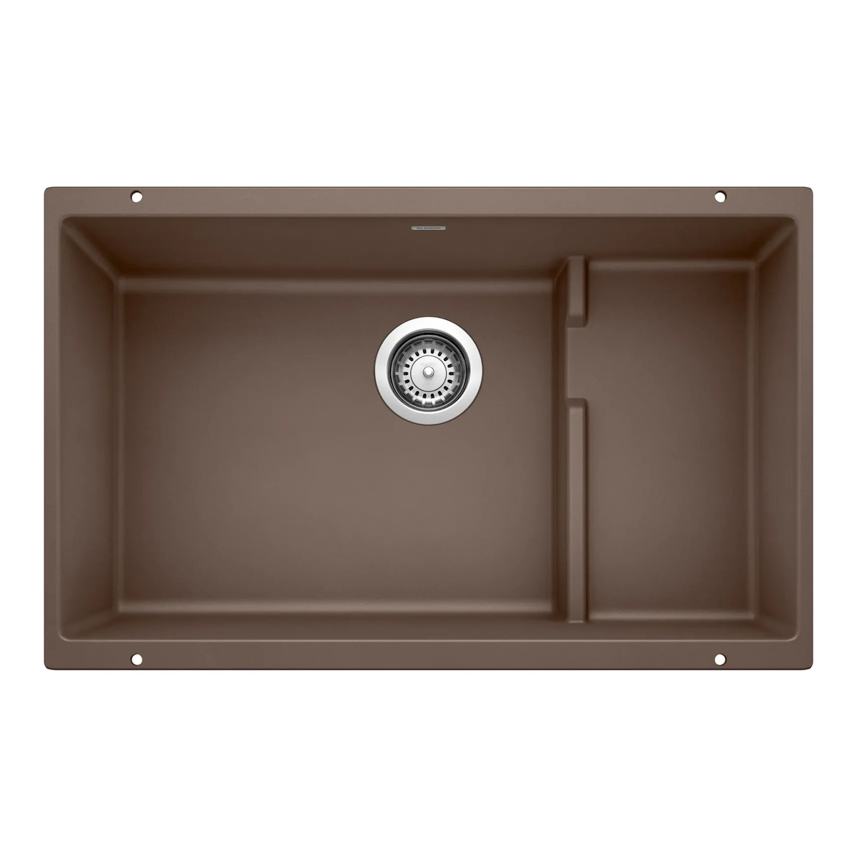 Blanco Precis 29" Undermount Granite Composite Kitchen Sink with Accessories, Silgranit, Cafe, 519457