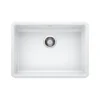 Blanco Precis 25" Undermount Granite Composite ADA Compliant Kitchen Sink, Silgranit, White, 442542