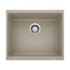 Blanco Precis 21" Undermount Granite Composite Kitchen Sink, Silgranit, Truffle, 517677