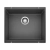 Blanco Precis 21" Undermount Granite Composite Kitchen Sink, Silgranit, Anthracite, 513428