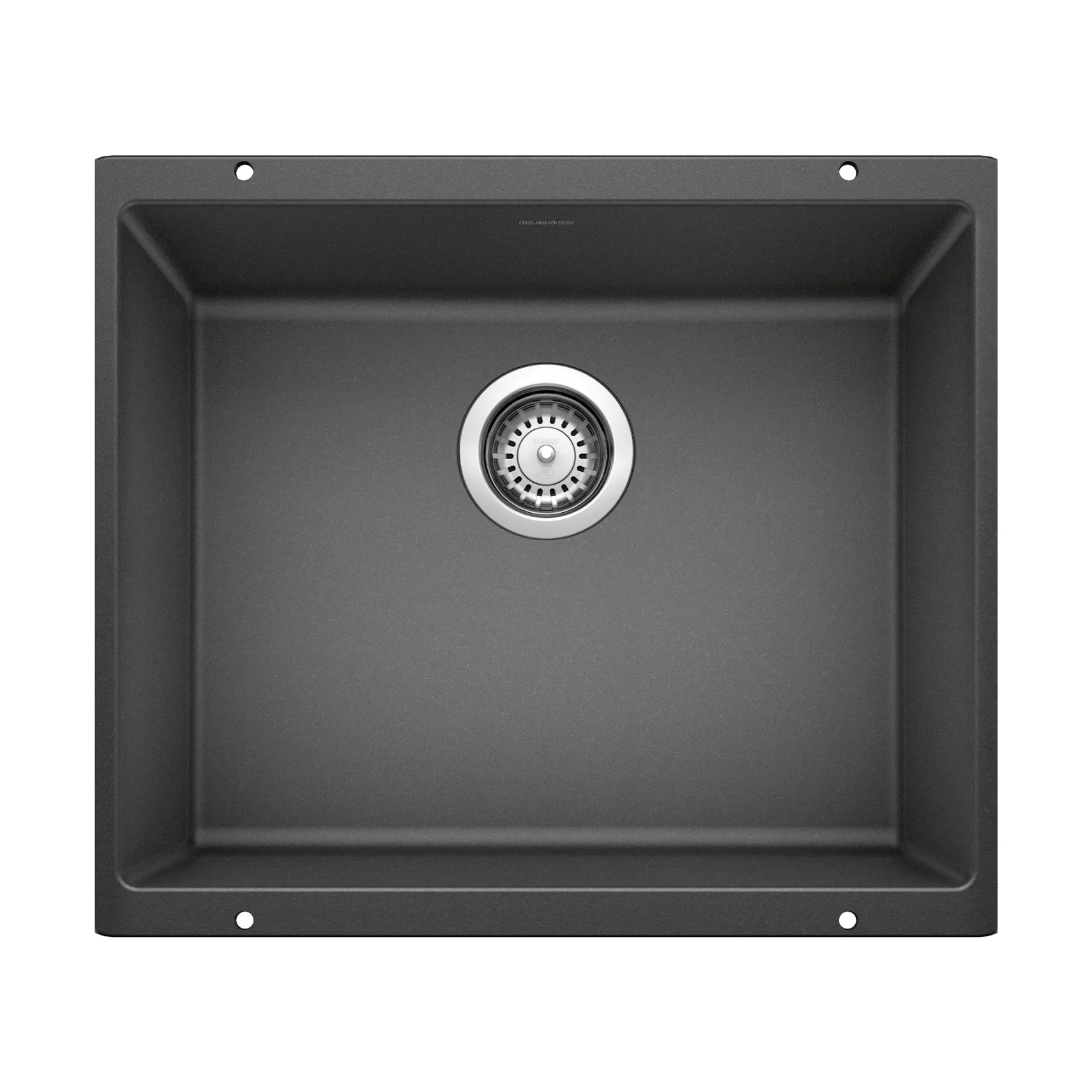 Blanco Precis 21" Undermount Granite Composite Kitchen Sink, Silgranit, Anthracite, 513428