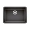 Blanco Precis 25" Undermount Granite Composite ADA Kitchen Sink, Silgranit, Anthracite, 442543