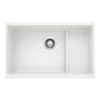 Blanco Precis 29" Undermount Granite Composite Kitchen Sink with Accessories, Silgranit, White, 519453