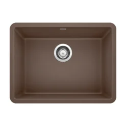 Blanco Precis 23" Undermount Granite Composite Kitchen Sink, Silgranit, Cafe, 522418