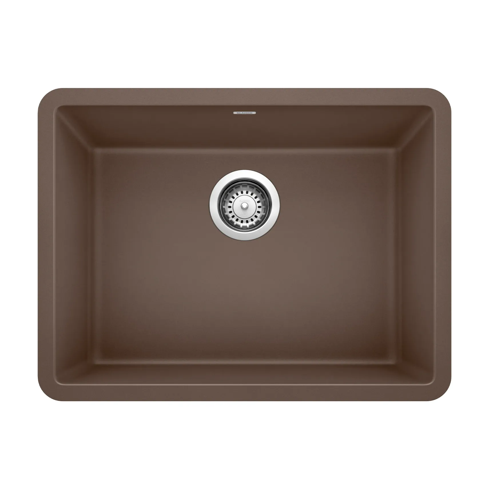Blanco Precis 23" Undermount Granite Composite Kitchen Sink, Silgranit, Cafe, 522418
