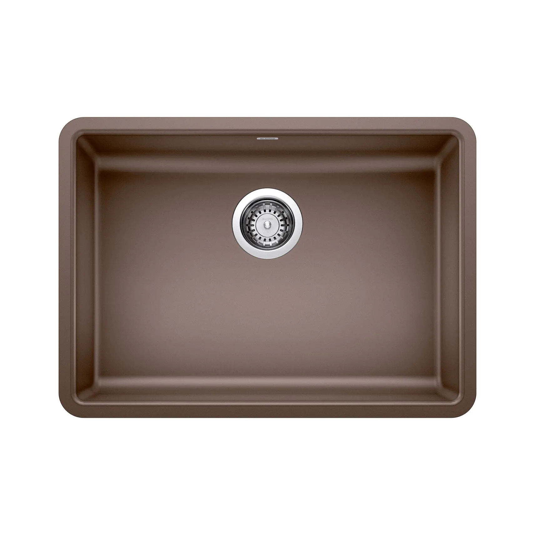 Blanco Precis 25" Undermount Granite Composite ADA Kitchen Sink, Silgranit, Cafe, 442546