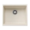 Blanco Precis 21" Undermount Silgranit Kitchen Sink, Soft White, No Faucet Hole, 527405