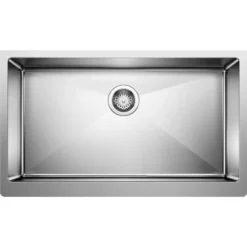 Blanco Quatrus 32" Stainless Steel Farmhouse Sink, 18 Gauge, Satin Polish, 522213