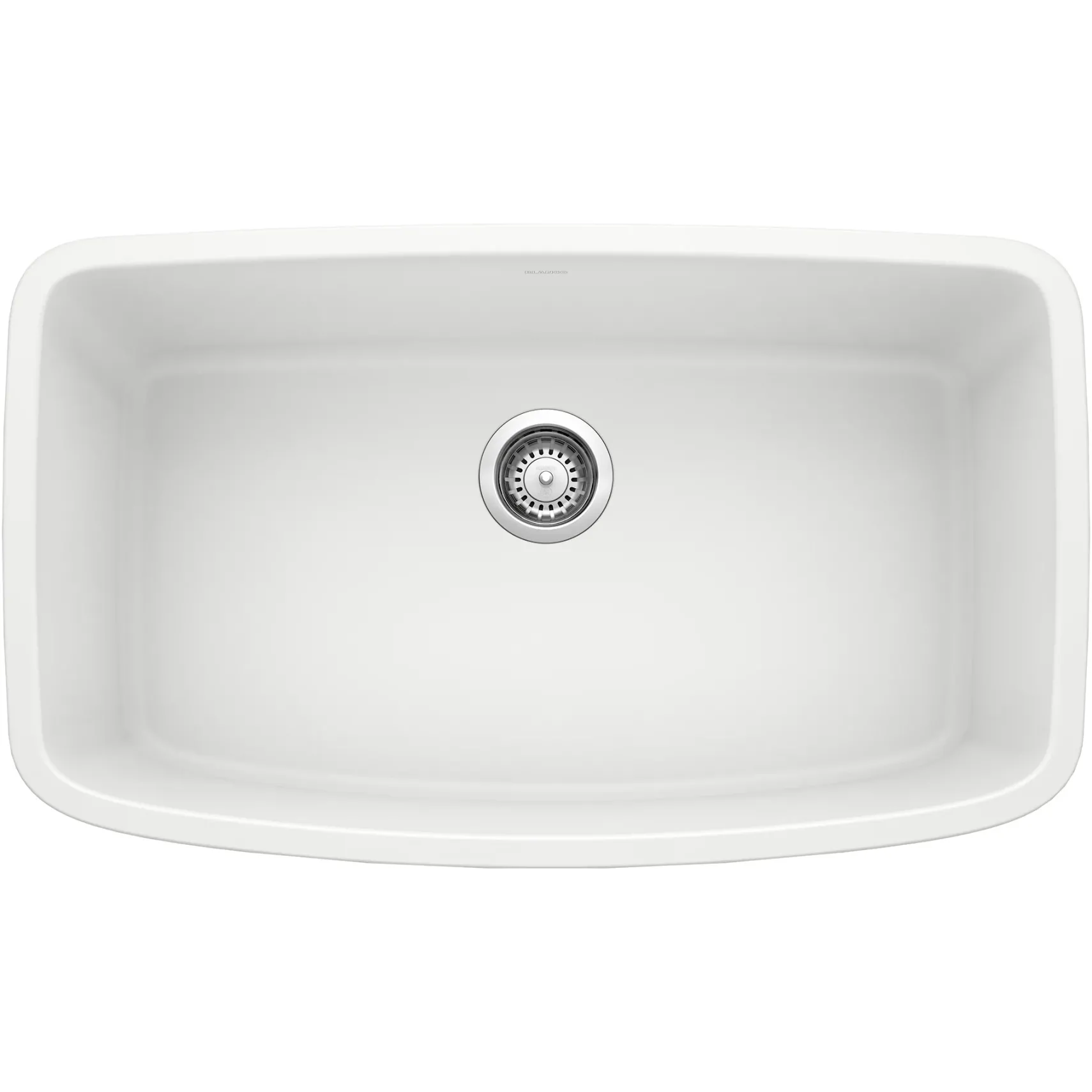 Blanco Valea 32" Undermount Granite Composite Kitchen Sink, Silgranit, White, 441773