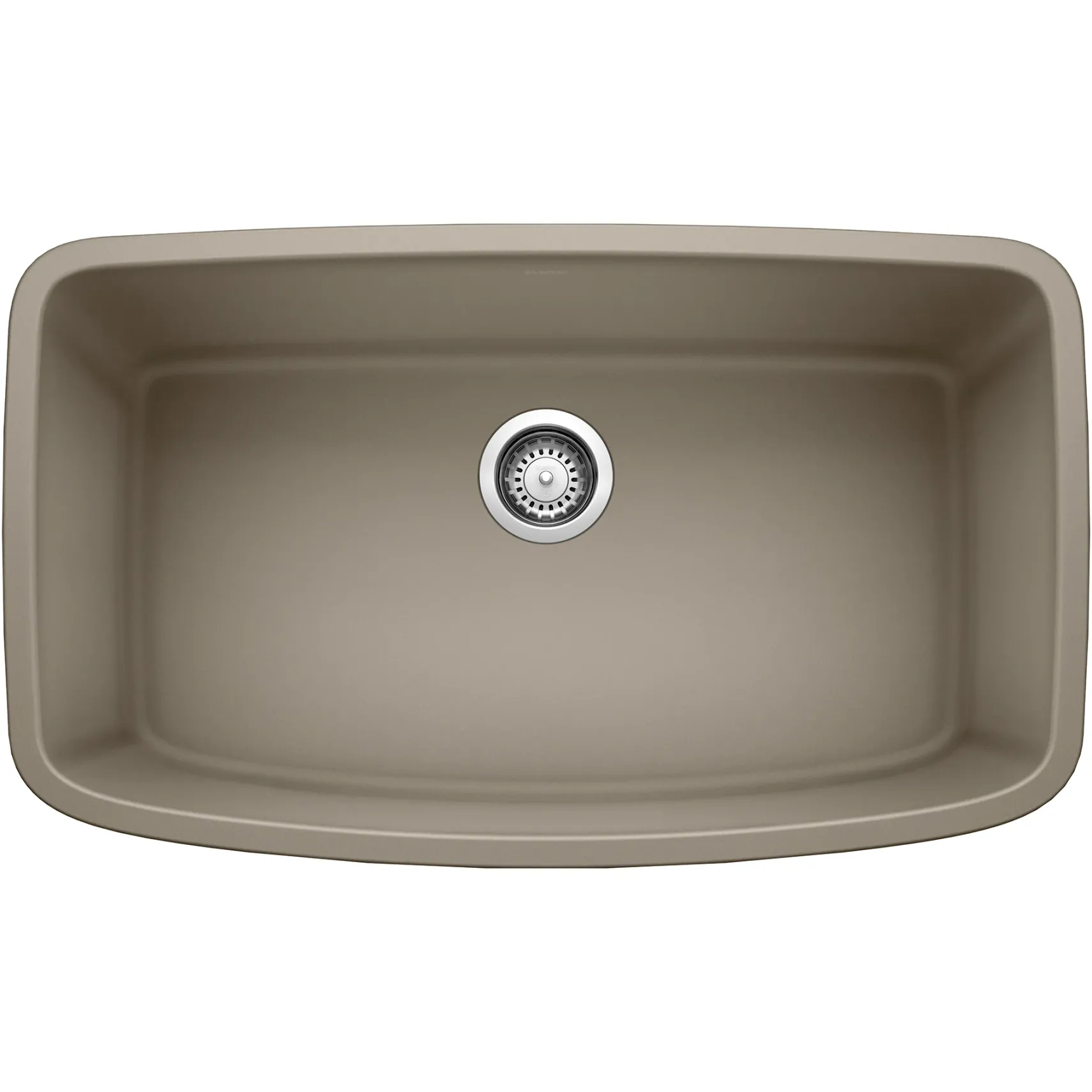 Blanco Valea 32" Undermount Granite Composite Kitchen Sink, Silgranit, Truffle, 441772