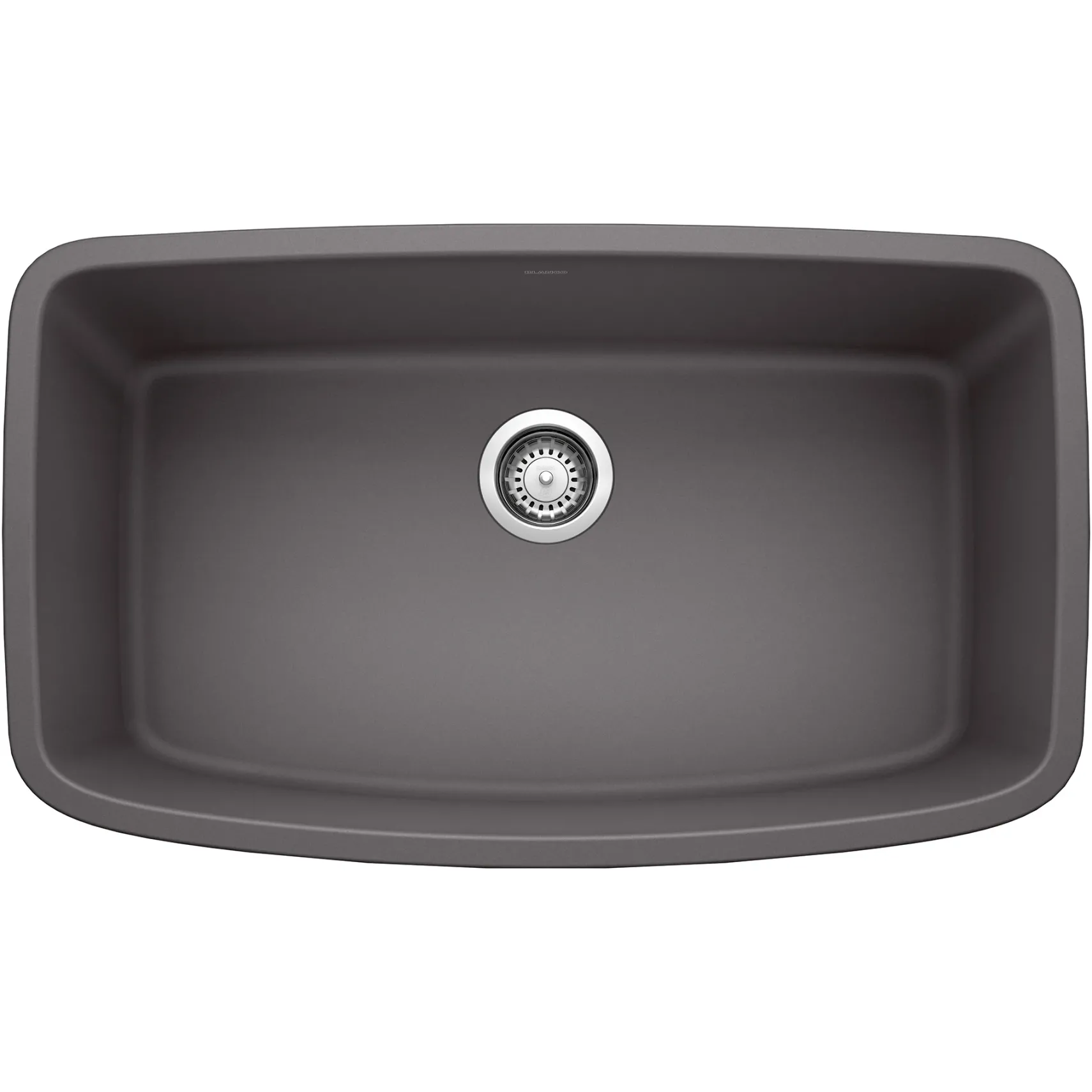Blanco Valea 32" Undermount Granite Composite Kitchen Sink, Silgranit, Cinder, 441611