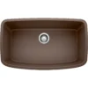 Blanco Valea 32" Undermount Granite Composite Kitchen Sink, Silgranit, Cafe, 441613