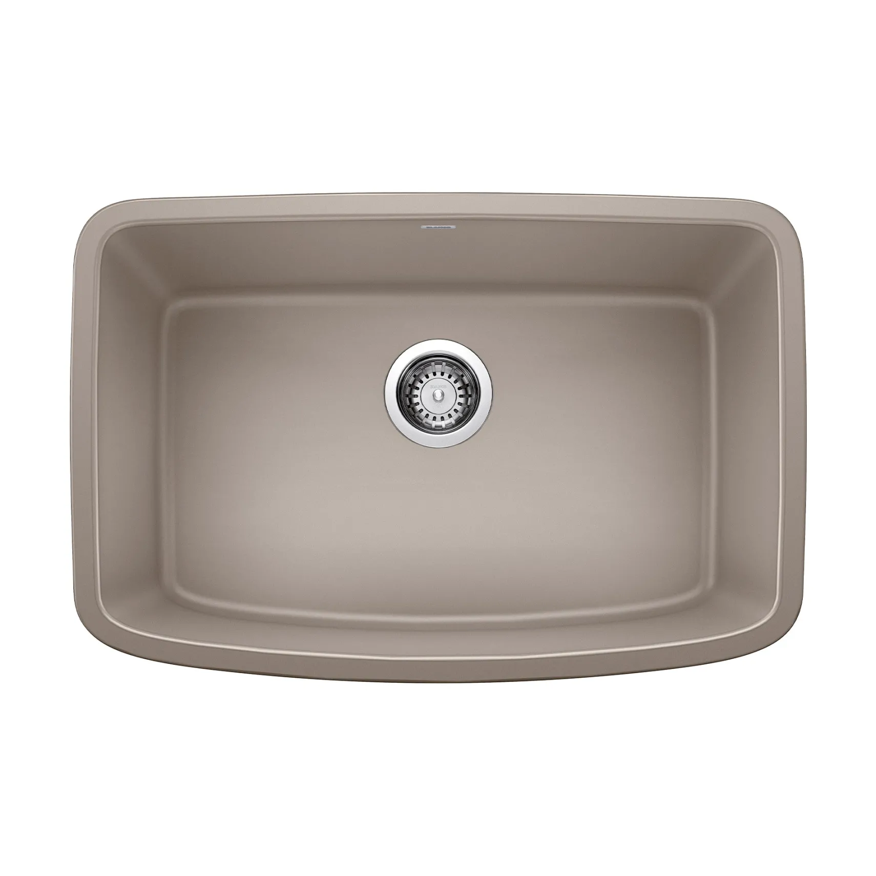 Blanco Valea 27" Undermount Granite Composite Kitchen Sink, Silgranit, Truffle, 442549