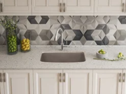 Blanco Valea 27" Undermount Granite Composite Kitchen Sink, Silgranit, Truffle, 442549