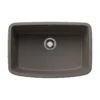 Blanco Valea 27" Undermount Silgranit Kitchen Sink, Volcano Gray, No Faucet Hole, 443127
