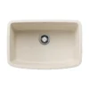 Blanco Valea 27" Undermount Silgranit Kitchen Sink, Soft White, No Faucet Hole, 443090