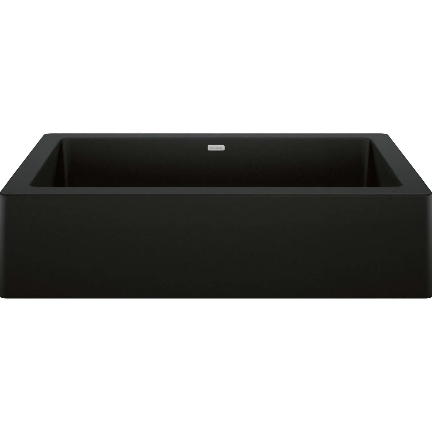Blanco Vintera 30" Granite Composite Workstation Farmhouse Sink, Silgranit, Coal Black, 526545