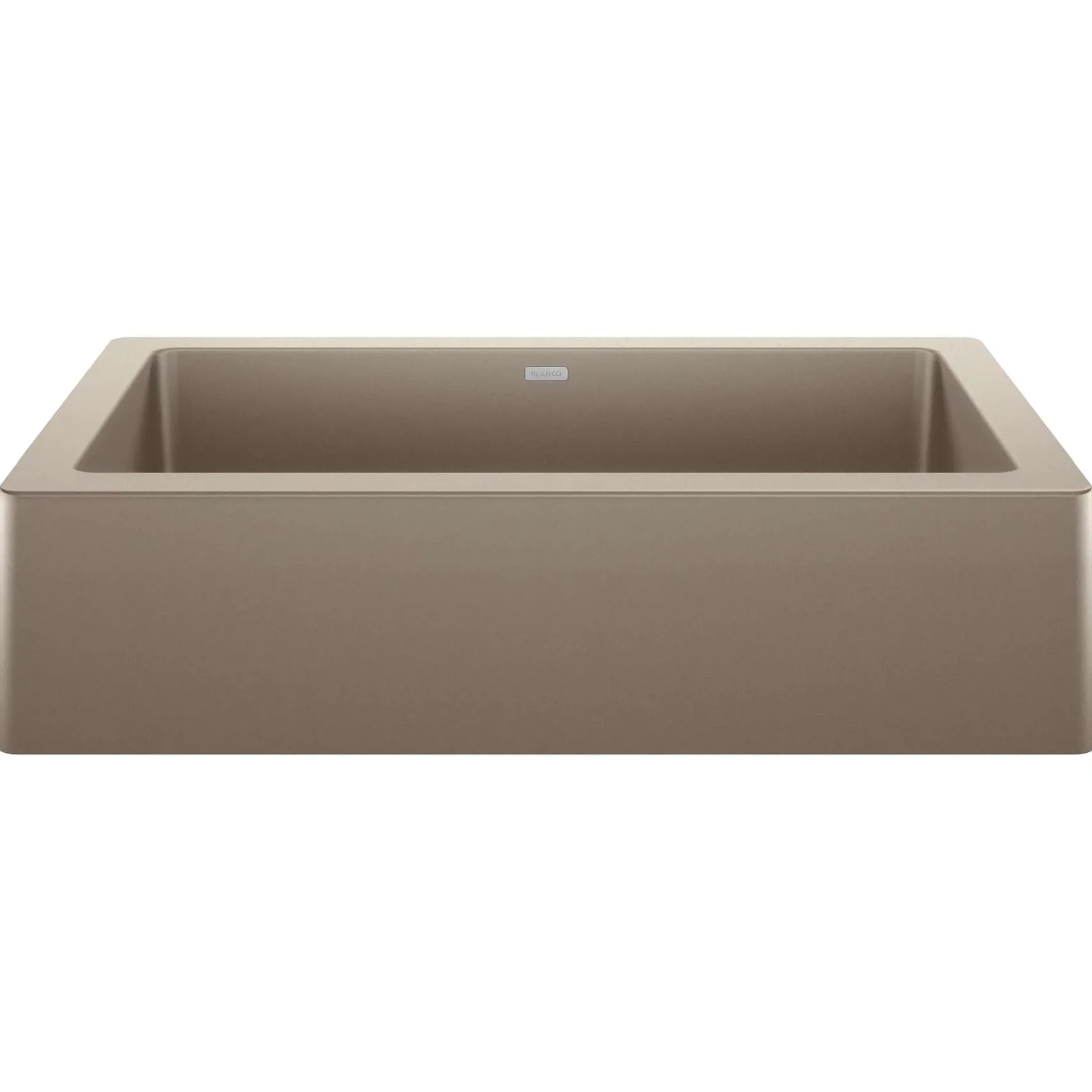 Blanco Vintera 30" Granite Composite Workstation Farmhouse Sink, Silgranit, Truffle, 526544