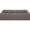 Blanco Vintera 33" Granite Composite Workstation Farmhouse Sink, Silgranit, 50/50 Double Bowl, Metallic Gray, 526549