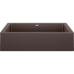 Blanco Vintera 30" Granite Composite Workstation Farmhouse Sink, Silgranit, Cafe, 526543
