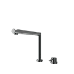 BOCCHI Baveno Move 1.75 GPM Lever Brass Kitchen Faucet, Gun Metal, 2029 0001 GM