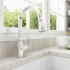 BOCCHI Belsena 1.75 GPM Brass Kitchen Faucet, Traditional, Stainless Steel, 2023 0001 SS