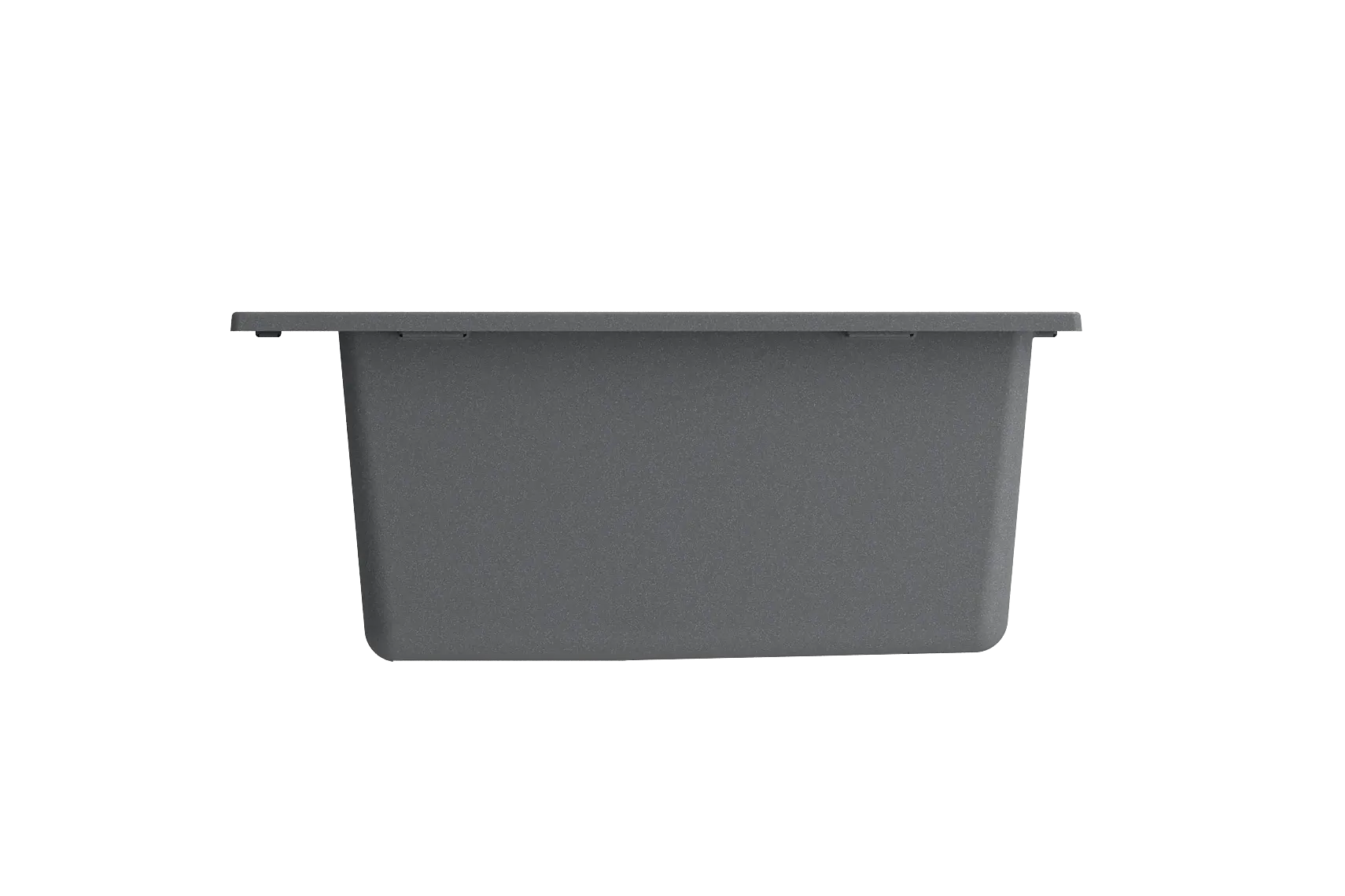 BOCCHI Campino Uno 16" Rectangle Composite Granite Bar/Prep Sink, Concrete Gray, 1608-506-0126